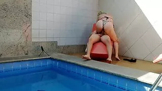 My sister-in-law thought she was home alone so I caught her