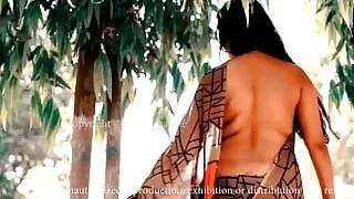 Moni Nude Saree Photoshoot