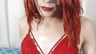 Horny Shemale Ride Cock