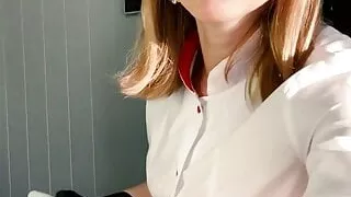 Ejaculation of a client during a live broadcast. Eng Subs