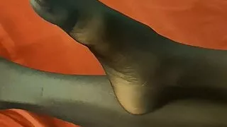 Early in the morning in my black Pantyhose