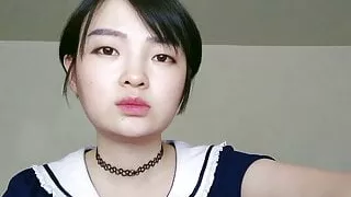 Young Oriental Queen takes slave couple