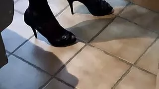 Amateursex, Großer Schwanz, Crossdresser, Dessous, Kleid, Schwuler Sex