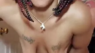 Interracial couple piss play and fuck