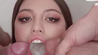 Premium Bukkake - Camila Palmer Swallows 66 Huge Cum Loads