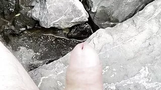 jerk off at the lake