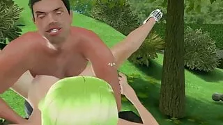 Creampie fuck animation