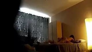 With my girlfriend at her house