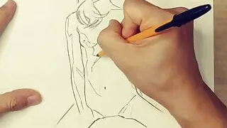 Easy And Beautiful Drawing Of Female Body 40x