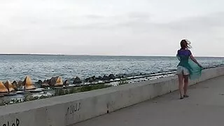 Embankment of Volga-river Khvalynsk-city