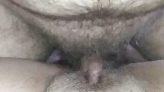 Big hairy daddy bear fuck my teen pussy bareback! Female POV