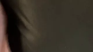 Fucking and spraying my wife's nylon panties