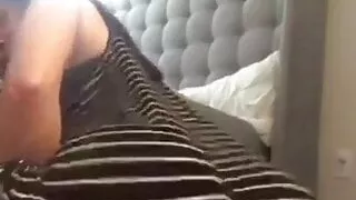 russialit twerks in black dress