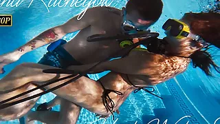 Underwater blowjob and hand job by Polina Rucheyok