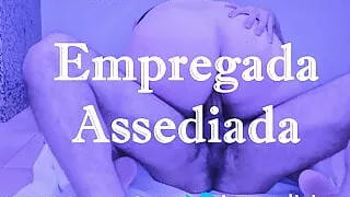 The maid sucks the boss