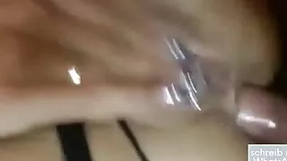 Grosse Silikon titten in geilen unterwasche gefickt