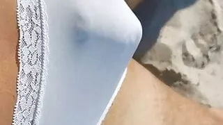 Strand, Schwuler Sex, Runterholen, Höschen