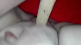 Fisting and fucking with xlarge dildo