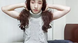 Self prostate massage makes brain out sissygasm