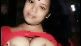 Assamese wife showing her boobs
