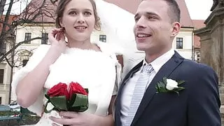 HUNT4K. Attractive Czech bride spends first night with man