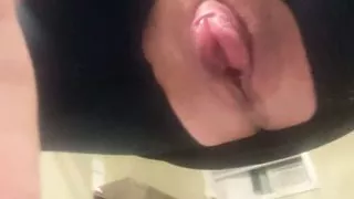 Pussy pumped, glued and toyed with ice dildo