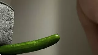 Taking a 9 inch cucumber