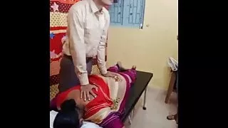 Aunty’s back pain ass massage