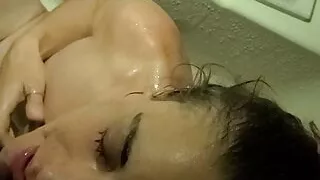 Latina friend drinks piss (Golden Shower)