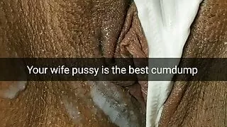 Your cheating wife’s pussy is the best cum dump for strangers!
