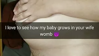 Huge pregnant belly and milking boobs -your wife after cheat