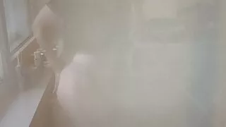 Butt clap at the open window