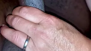 Girlfriend sucking big black cock