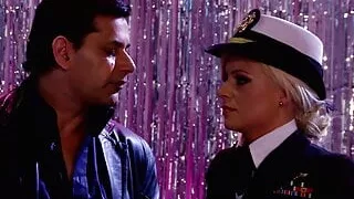 Blonde with huge bazookas gets her moist cunt licked