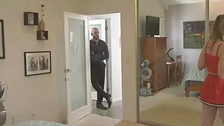 Horny TBabe shows she can suck a bigcock