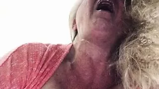 Hard masturbation from behind