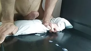 Hot Teen Humping Pillow and Cumming Big Load - Teen Orgasm