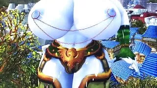 Bimbo Draenei baits cock in Stormwind :p