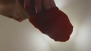 POV Sniff my nylon socks and feet slave