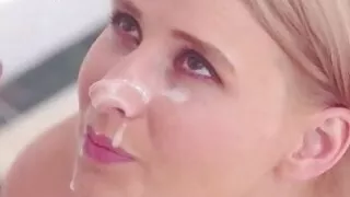 MILF Sucks off Stepson in Shower