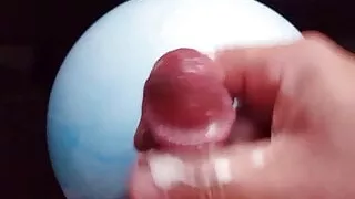 Blauer Playball Sperma Rub