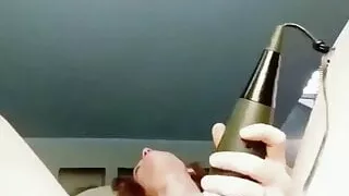 LELU FOX rubbing one out and squirting