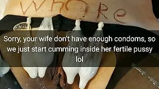 Condoms ran out, so we start cumming inside your wife!