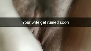Your wife’s pussy gets ruined with a huge white cock! - RP