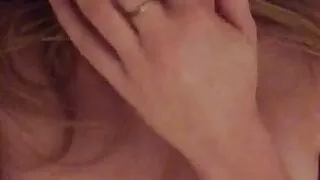 Tasting cum grool off fingers