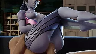 Widowmaker's Anal ASMR (3d animation with sounds) overwatch