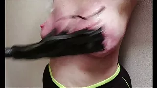 Whipping Jana’s tits real hard