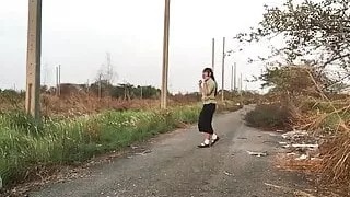 Out-door thai  walk show prostitute ladyboy EP3