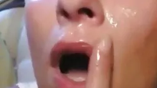 Kelly’s Cum facial – cumplay Compilation