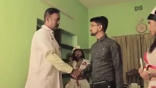 Sex Hospital - Nurse and Doctors Fucking Patient in Hindi